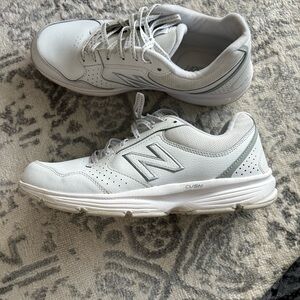 New Balance White and Gray Athletic Shoes